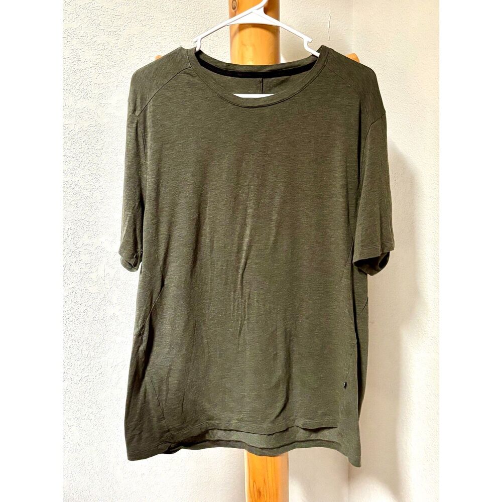 On Running Active-T Men's Large Olive Green Performance Short Sleeve T-Shirt